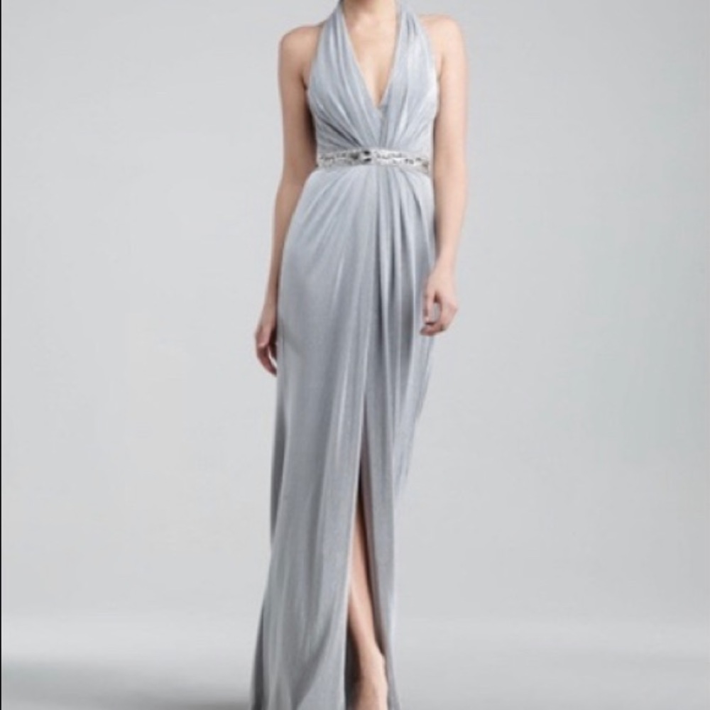 Hoaglund súper nice fancy dress with slit